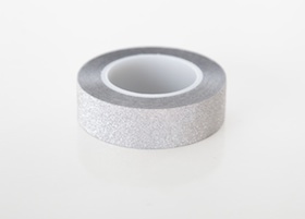 Silver glitter tape